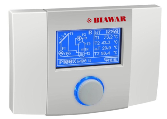 Elektroniczny regulator solarny sterujący układem ecoSOL 200 BIAWAR 16254